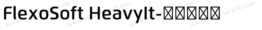 FlexoSoft HeavyIt字体转换